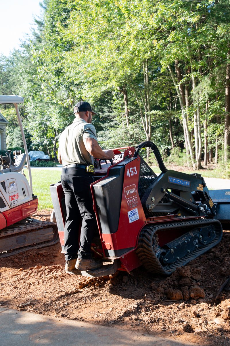 Crew working on site