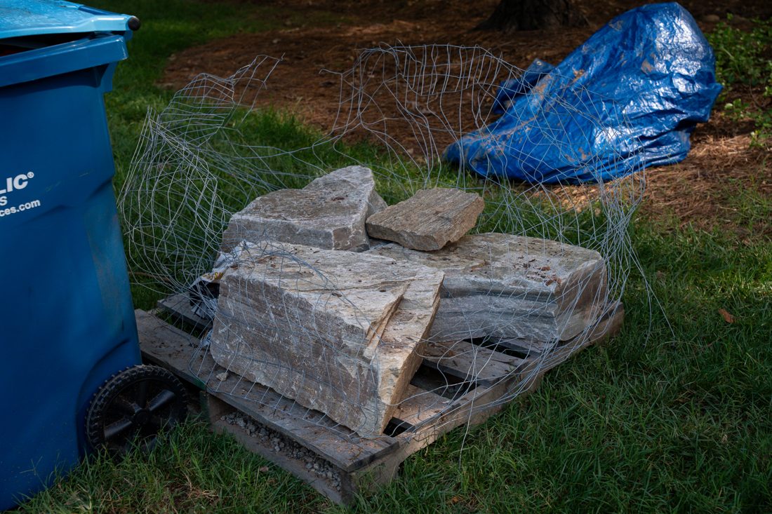 Materials on the job site